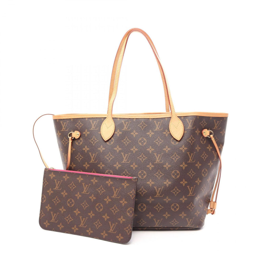 Louis Vuitton Tote Bag Neverfull MM Monogram Pivoine Canvas Leather