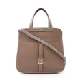 Hermes Halzan 25 2-Way Etoupe Leather Shoulder Bag