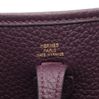 Hermes Shoulder Bag Evelyne TPM Cassis Leather Amazon — view 4