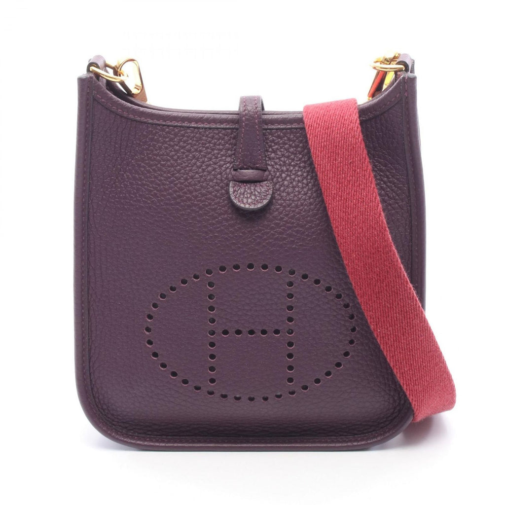 Hermes Shoulder Bag Evelyne TPM Cassis Leather Amazon