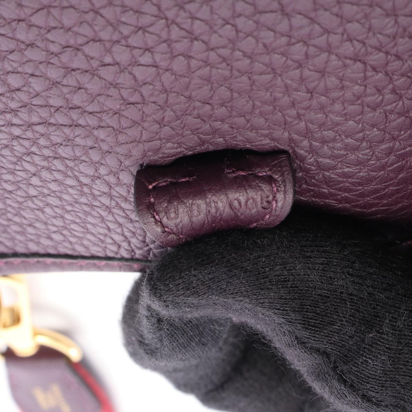 Hermes Shoulder Bag Evelyne TPM Cassis Leather Amazon — view 5
