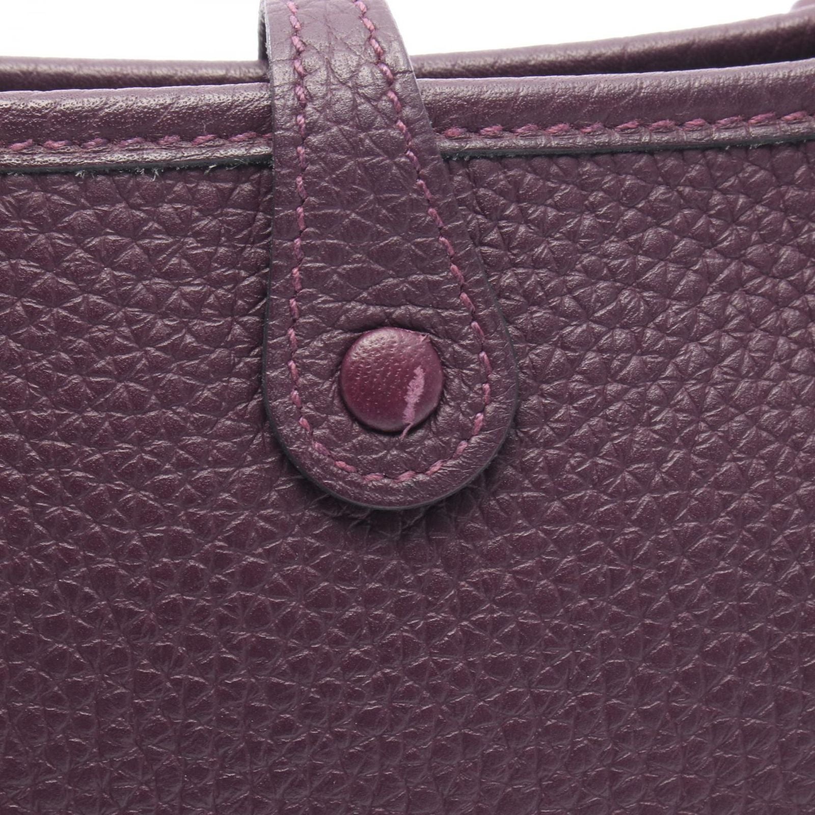 Hermes Shoulder Bag Evelyne TPM Cassis Leather Amazon — view 6