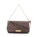 Louis Vuitton Handbag Favorite MM 2-Way Canvas Leather Crossbody
