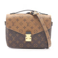 Louis Vuitton Pochette Metis MM 2-Way Canvas Leather Handbag