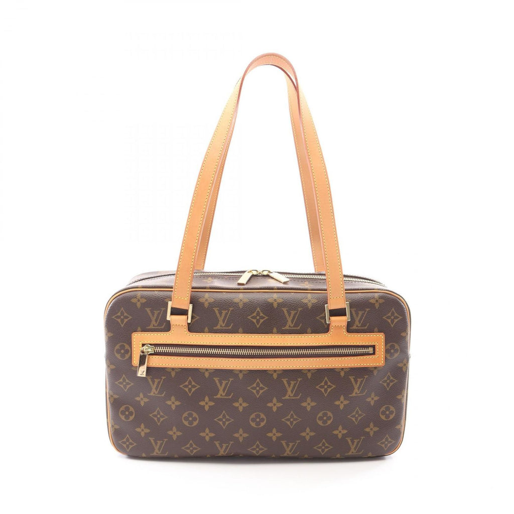 Louis Vuitton Shoulder Bag Cite GM Canvas Leather
