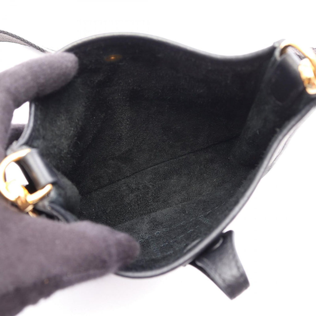 Hermes Shoulder Bag Evelyne Amazon TPM Black Leather — view 3