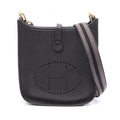 Hermes Shoulder Bag Evelyne Amazon TPM Black Leather