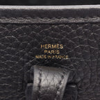 Hermes Shoulder Bag Evelyne Amazon TPM Black Leather — view 4