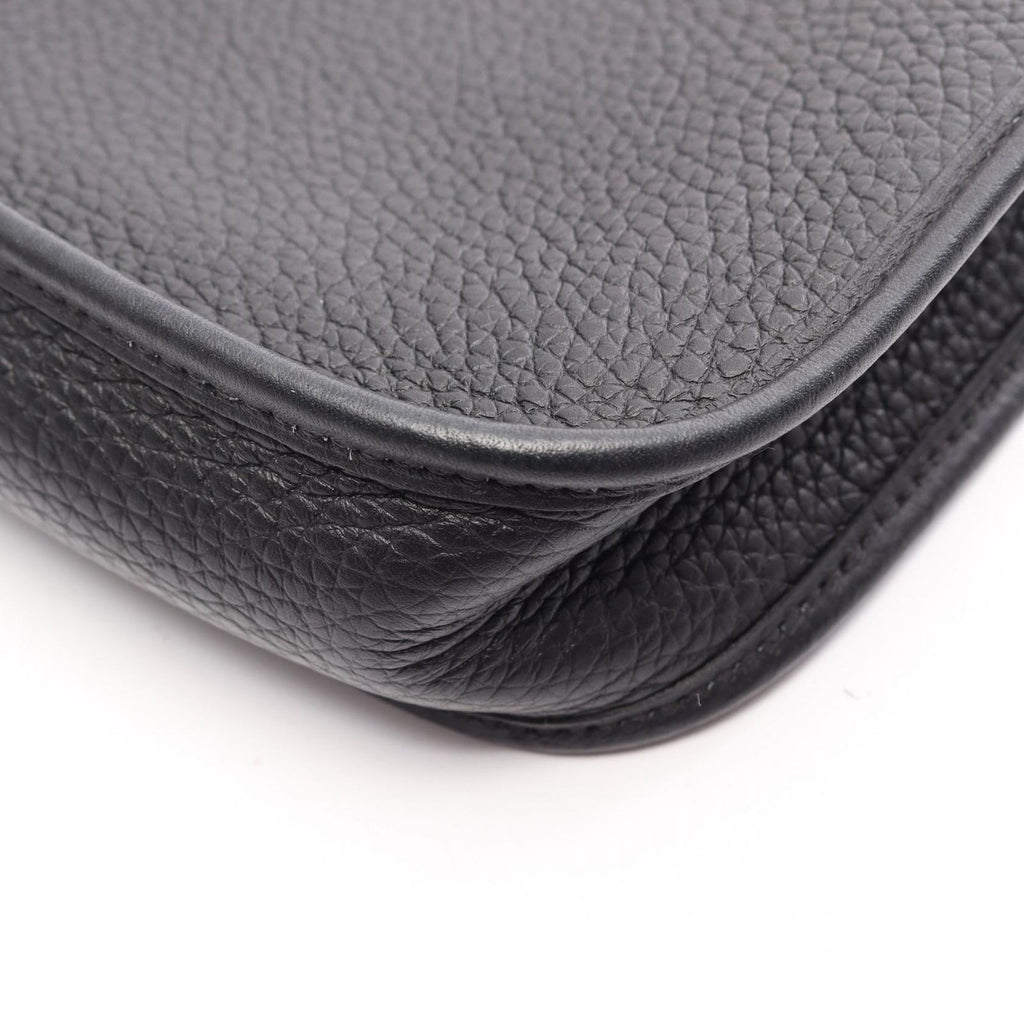 Hermes Shoulder Bag Evelyne Amazon TPM Black Leather — view 6