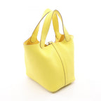 Hermes Picotin Lock PM Lime Leather Handbag — view 2