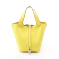 Hermes Picotin Lock PM Lime Leather Handbag