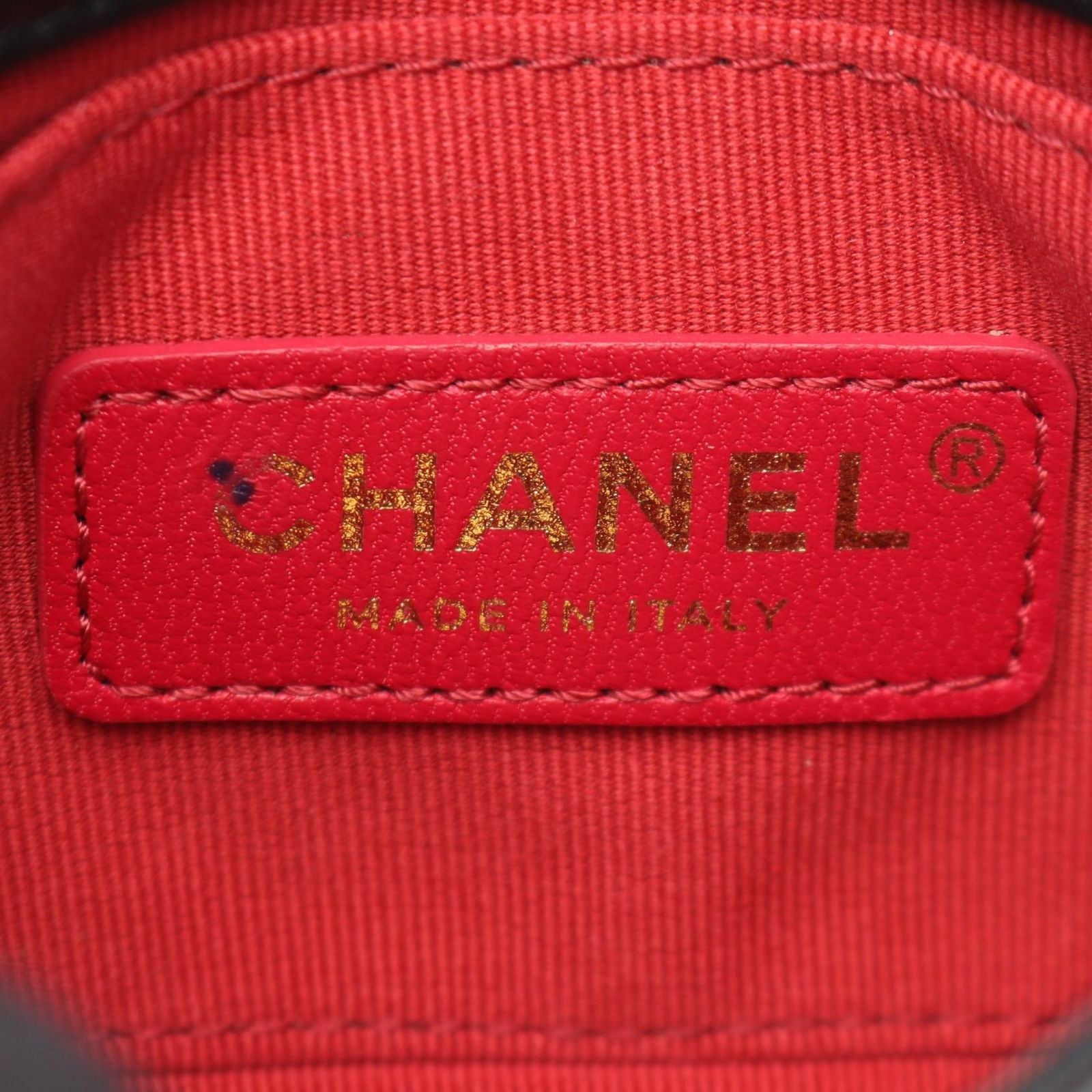 Chanel Shoulder Bag Quilted Chain Around Black Lambskin Mini Flap — view 4