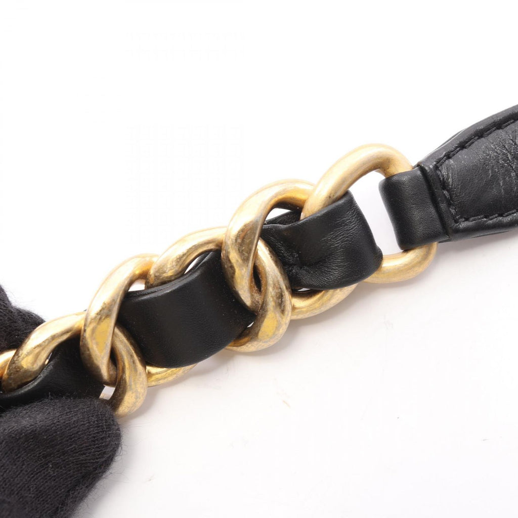 Chanel Shoulder Bag Quilted Chain Around Black Lambskin Mini Flap — view 7