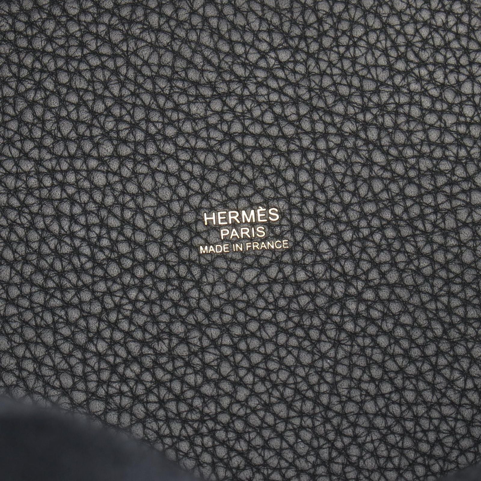 Hermes Picotin Lock MM Black Leather Handbag — view 4