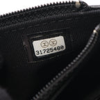 Chanel Shoulder Bag Quilted Pearl Chain Black Lambskin Wallet — view 5