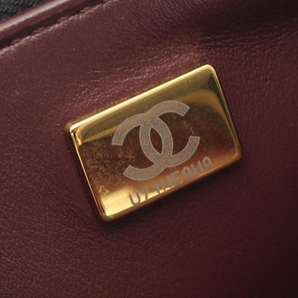 Chanel Handbag Quilted 2-Way Black Caviar Leather Vanity Chain — view 5