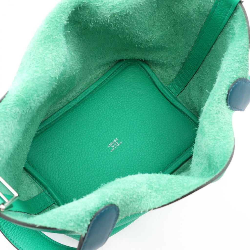Hermes Picotin Lock PM Vert Comic Blue Frida Leather PM Eclat Handbag — view 3
