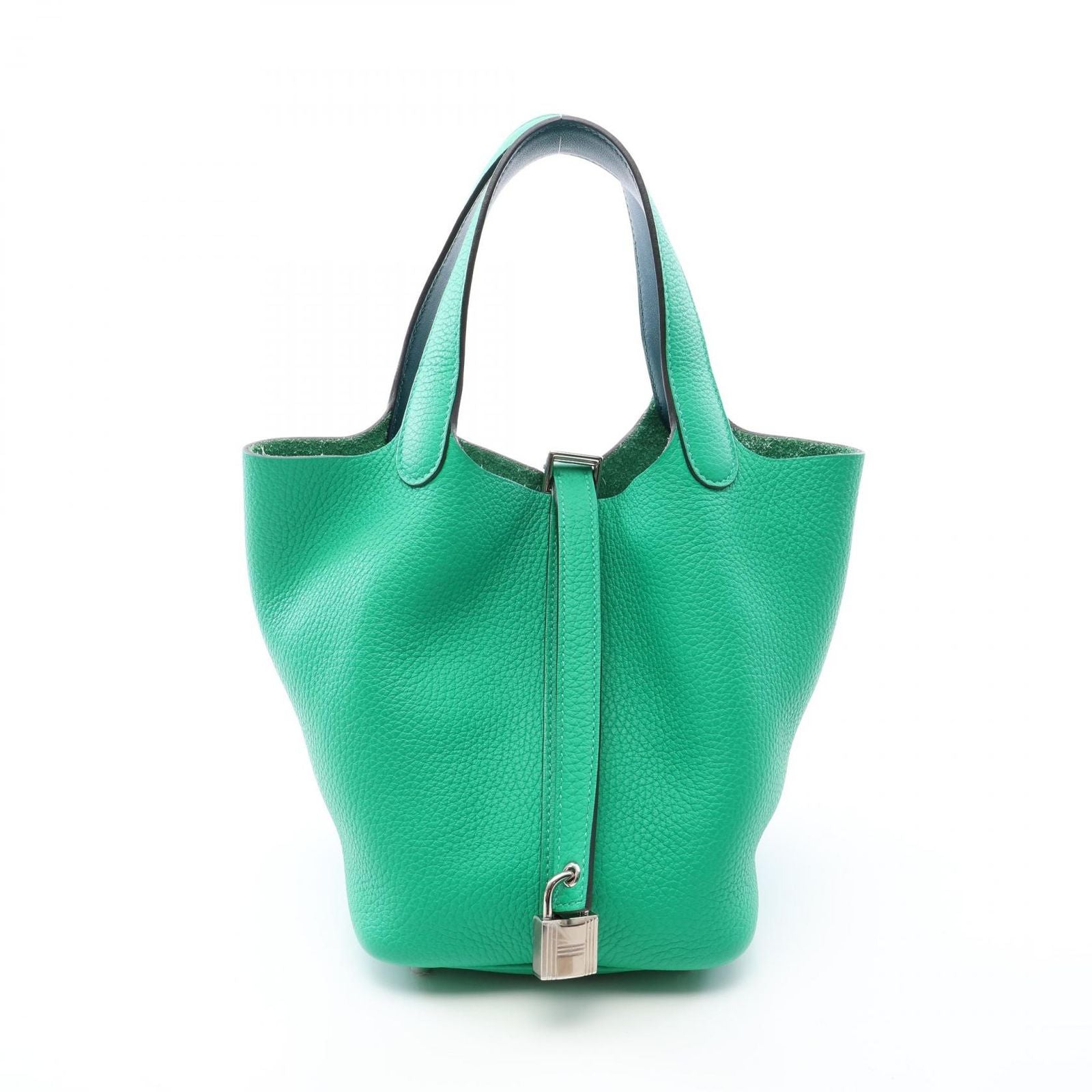 Hermes Picotin Lock PM Vert Comic Blue Frida Leather PM Eclat Handbag