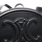 Celine Shoulder Bag Cuill Triomphe Oval Black Leather — view 4