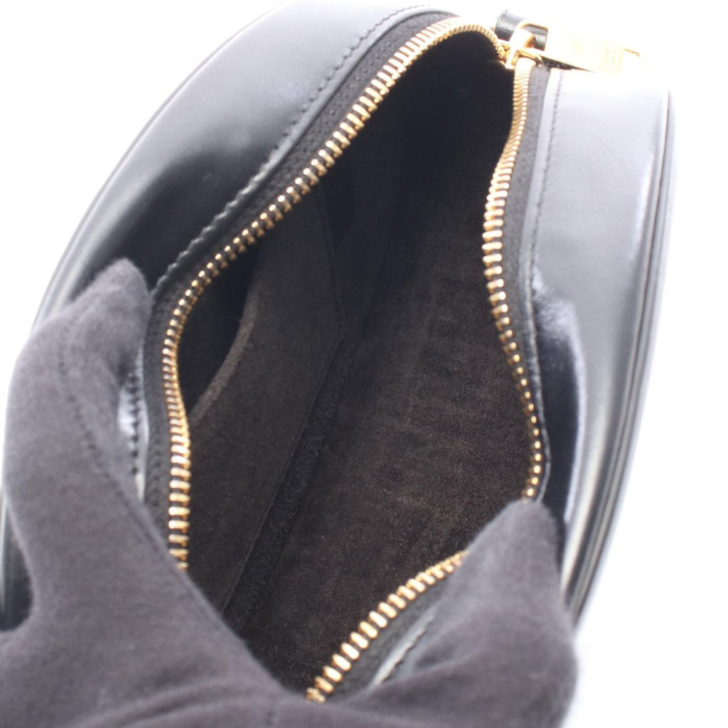 Celine Shoulder Bag Cuill Triomphe Oval Black Leather — view 3