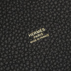 Hermes Picotin Lock PM Black Leather Handbag — view 4
