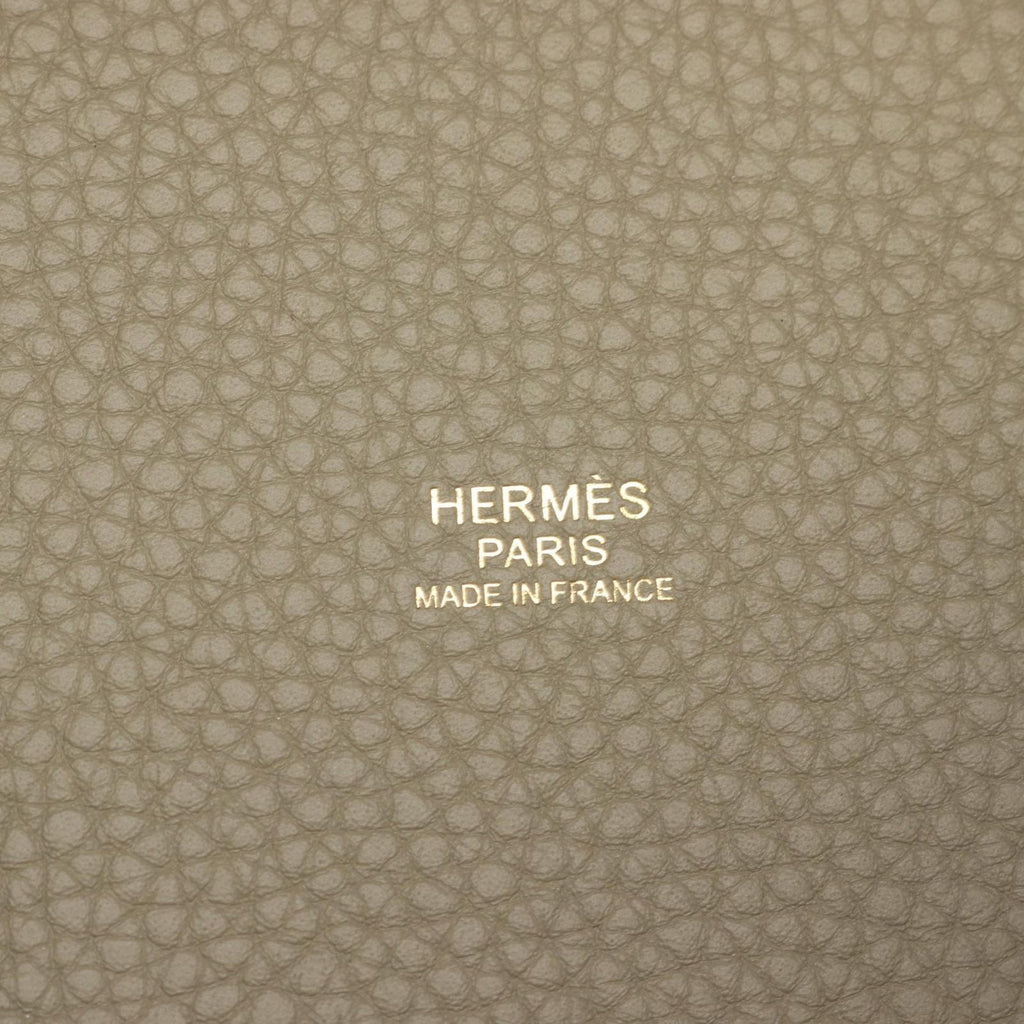 Hermes Picotin Lock PM Sage Leather Handbag — view 4