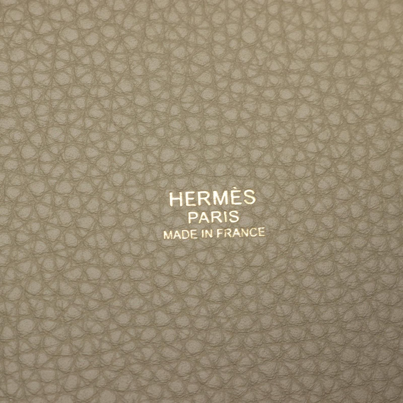 Hermes Picotin Lock PM Sage Leather Handbag — view 4