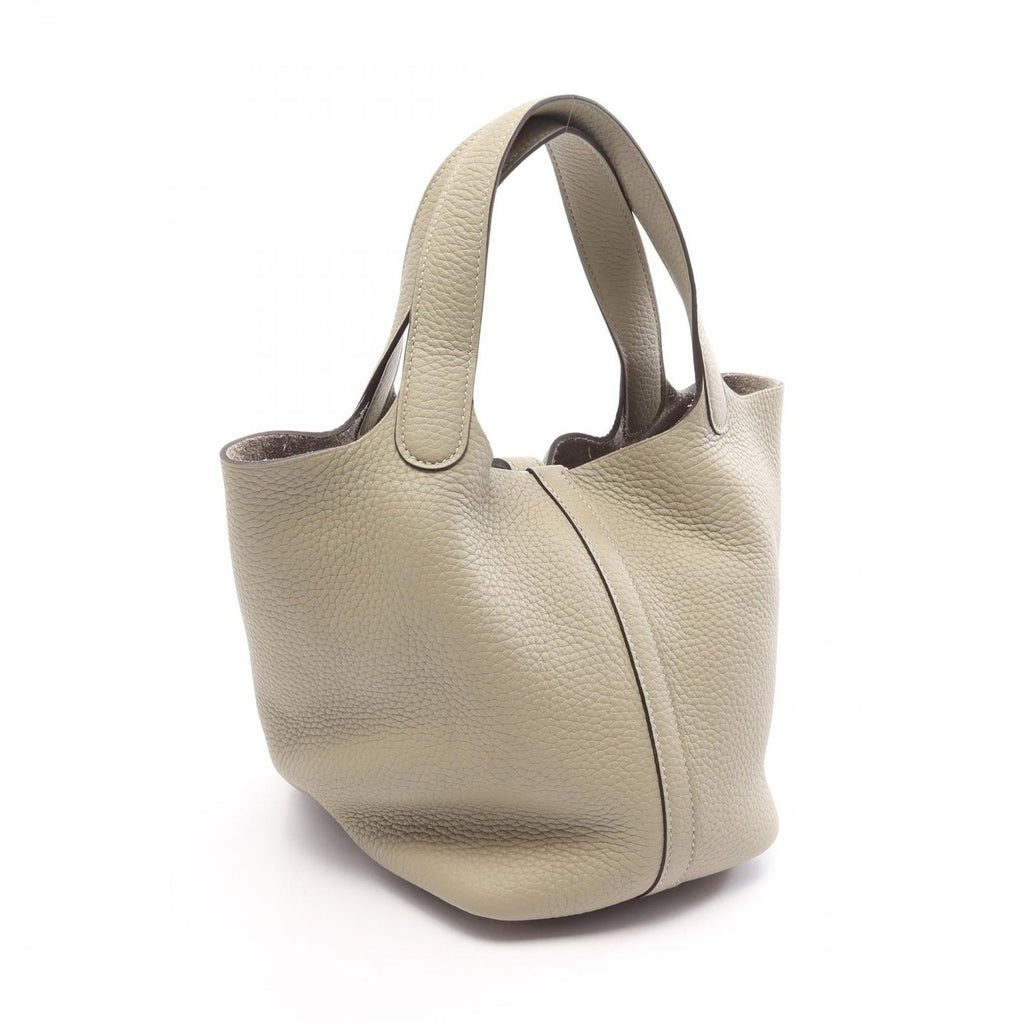 Hermes Picotin Lock PM Sage Leather Handbag — view 2