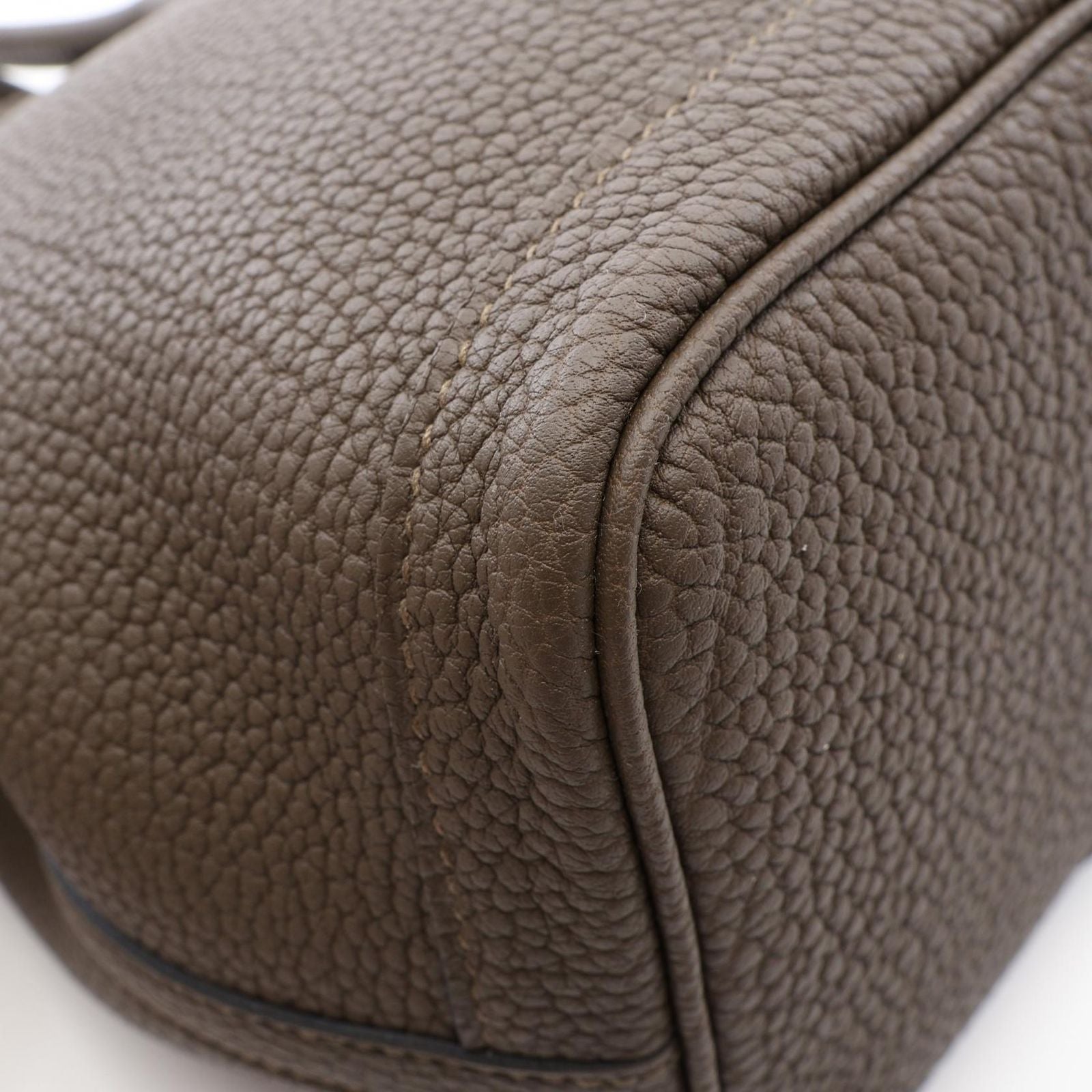 Hermes Tote Bag Garden Party TPM Vert Blanc's Leather — view 6
