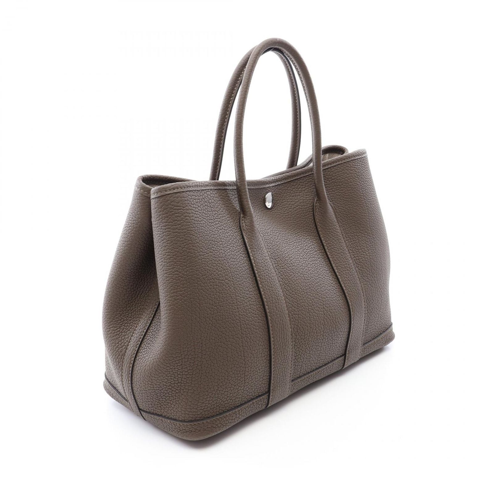 Hermes Tote Bag Garden Party TPM Vert Blanc's Leather — view 2