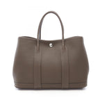 Hermes Tote Bag Garden Party TPM Vert Blanc's Leather