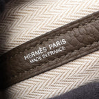 Hermes Tote Bag Garden Party TPM Vert Blanc's Leather — view 4