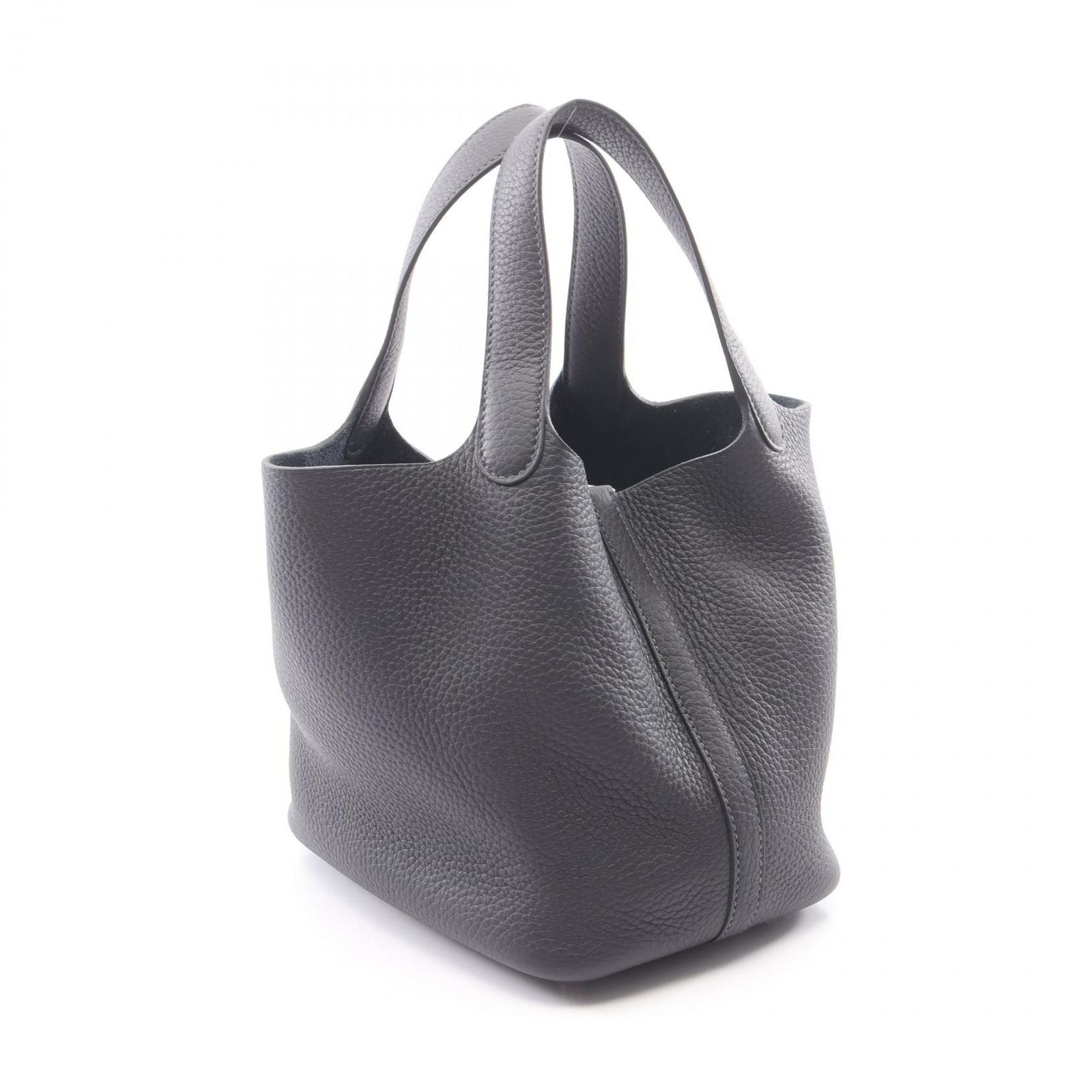 Hermes Picotin Lock PM Canvas Leather Handbag — view 2