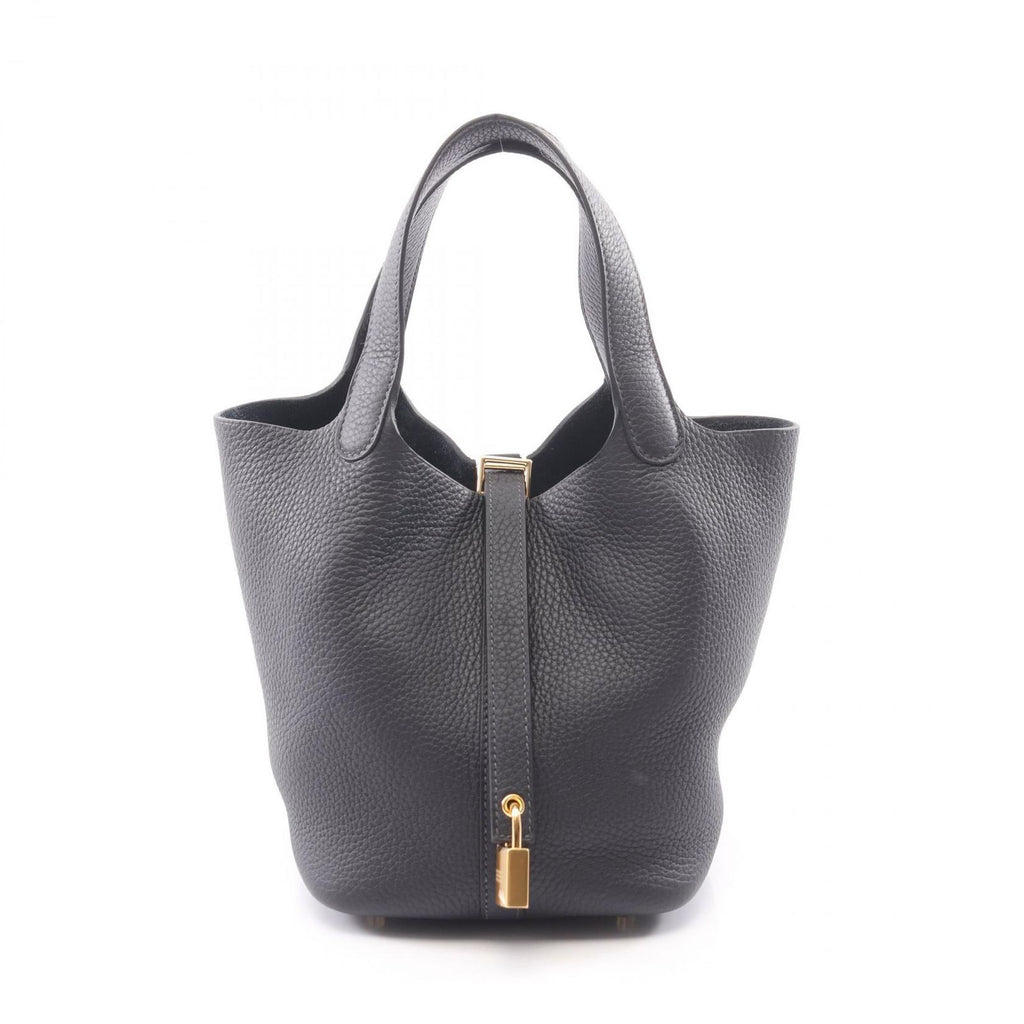 Hermes Picotin Lock PM Canvas Leather Handbag