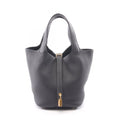 Hermes Picotin Lock PM Canvas Leather Handbag