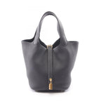 Hermes Picotin Lock PM Canvas Leather Handbag