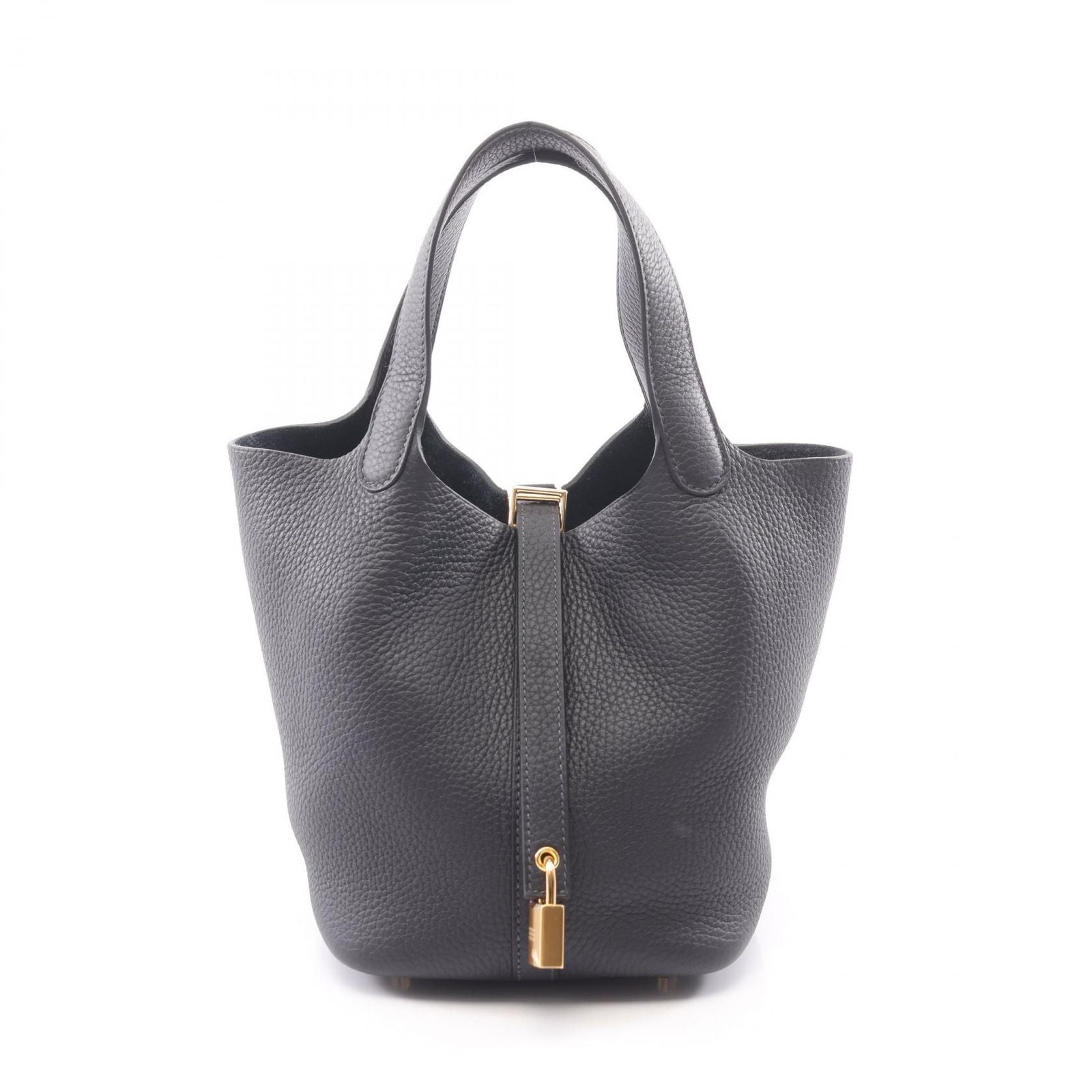 Hermes Picotin Lock PM Canvas Leather Handbag