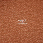 Hermes Picotin Lock PM Gold Leather Handbag — view 4