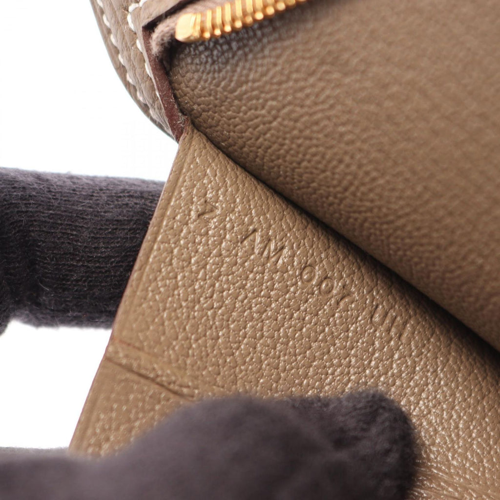 Hermes Pouch Pocket Birkin 25 Etoupe Leather — view 5