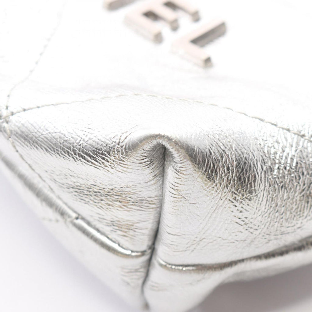 Chanel Shoulder Bag 22 Mini 2-Way Silver Leather 22 Quilted Chain — view 6