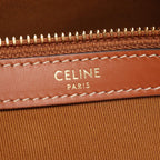 Celine Tote Bag Horizontal Cabas Triomphe Brown Black Canvas Leather — view 4