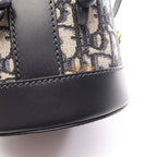 Dior Backpack Oblique Small Ivory Navy Leather — view 6
