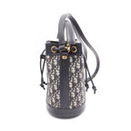 Dior Backpack Oblique Small Ivory Navy Leather