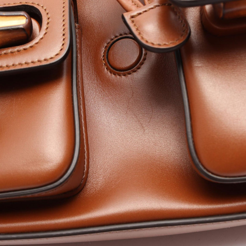Gucci Backpack Bamboo Brown Leather — view 6