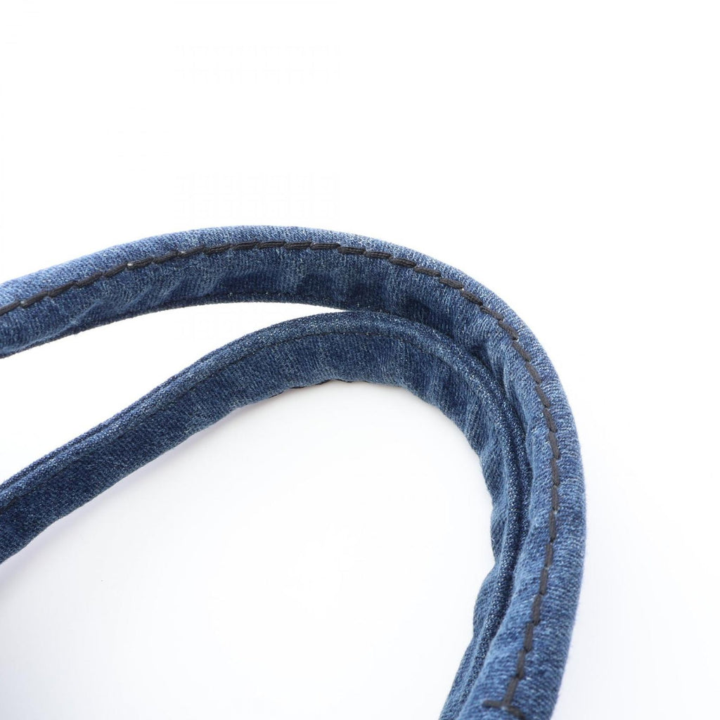 Prada Tote Bag Denim Canapa Blue Black — view 7