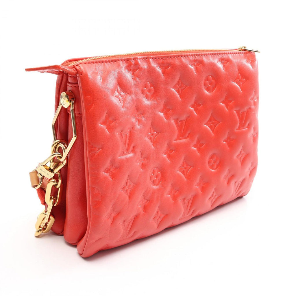 Louis Vuitton Shoulder Bag Coussin PM 2-Way Rouge Leather — view 2