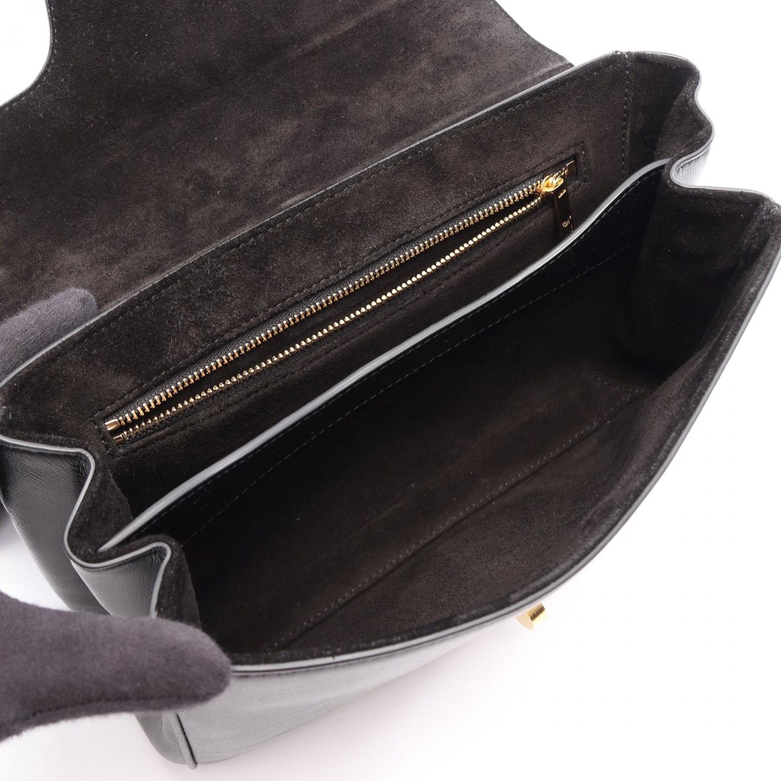 Celine Shoulder Bag Teen Soft 16 Black Leather Seeds — view 3