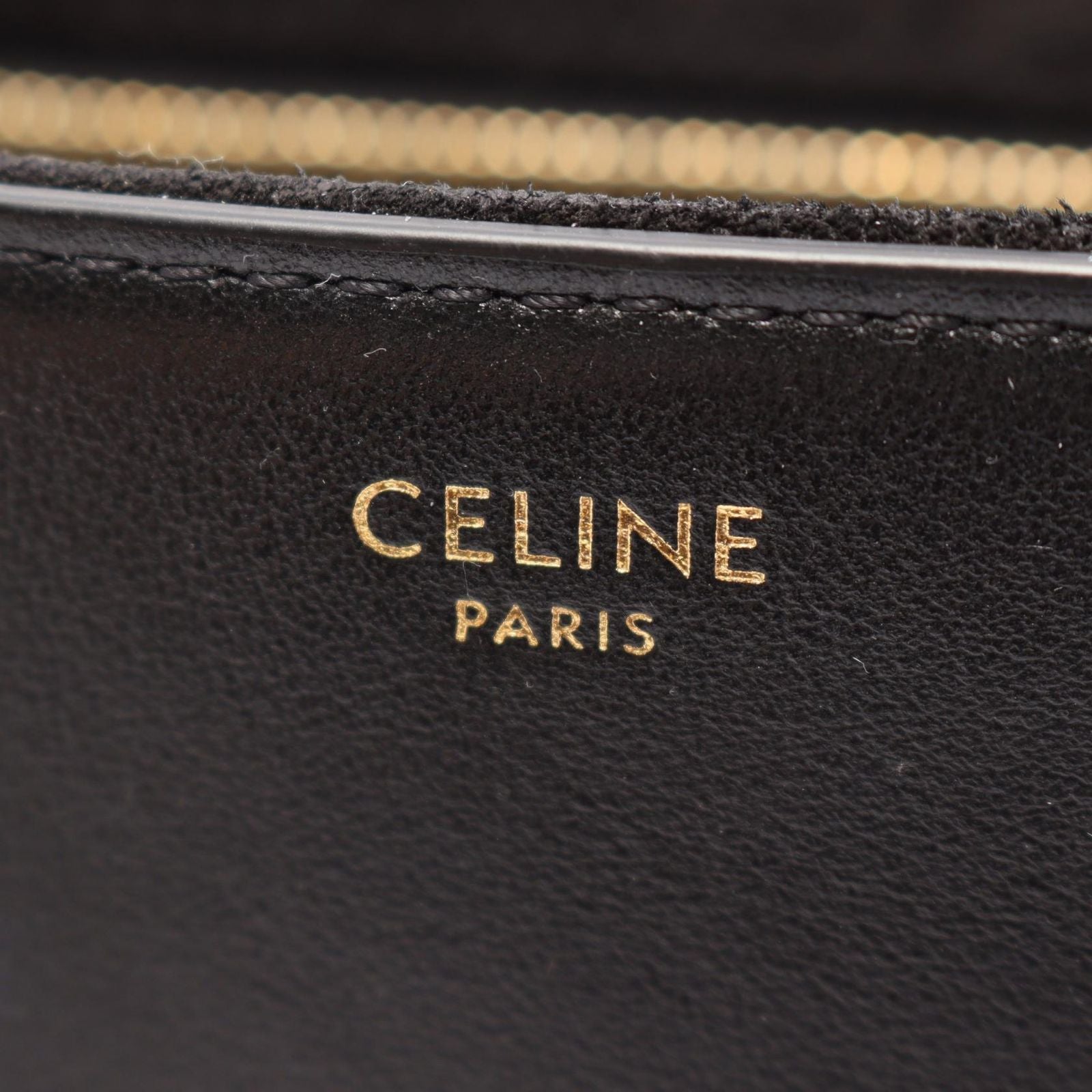 Celine Shoulder Bag Teen Soft 16 Black Leather Seeds — view 4