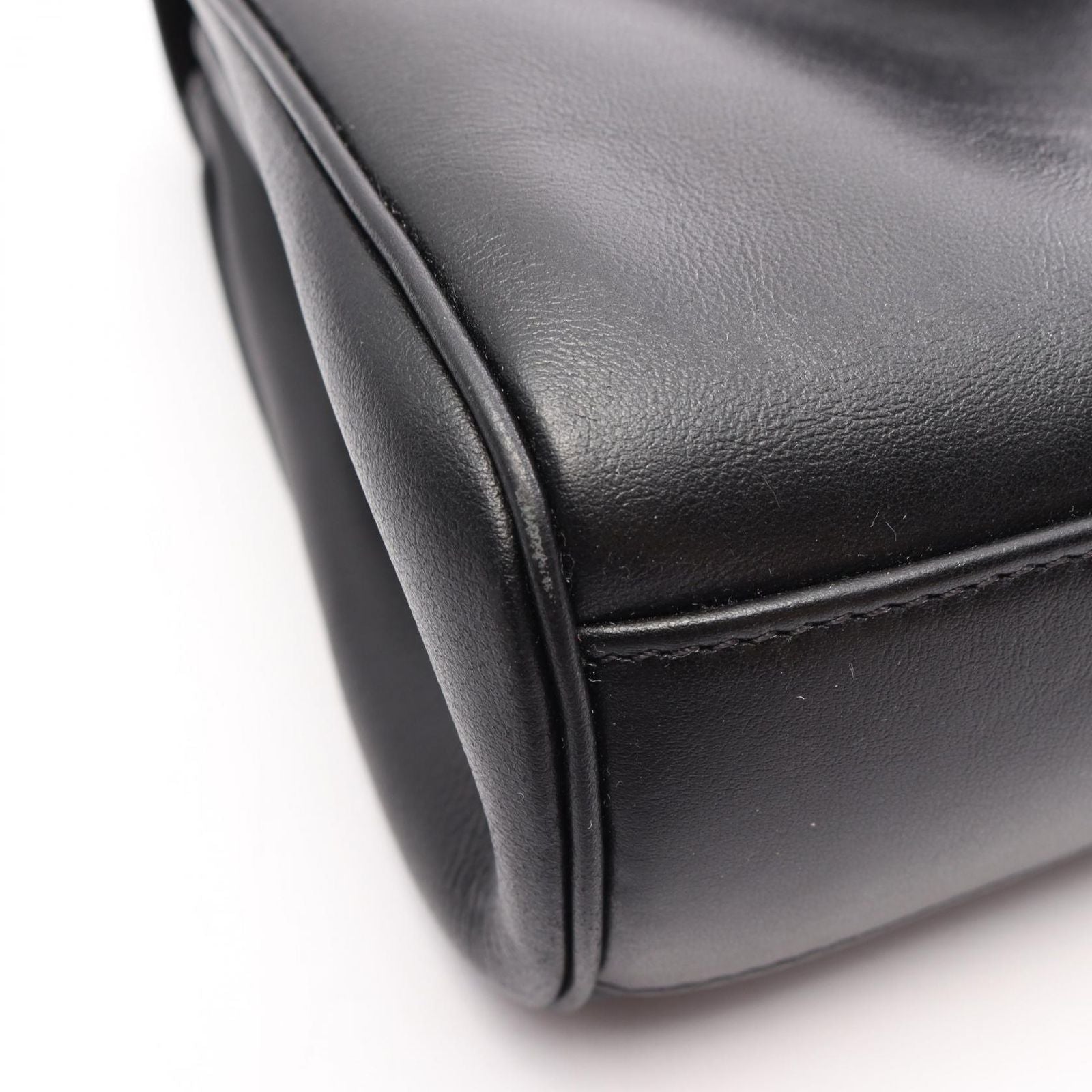 Celine Shoulder Bag Teen Soft 16 Black Leather Seeds — view 8