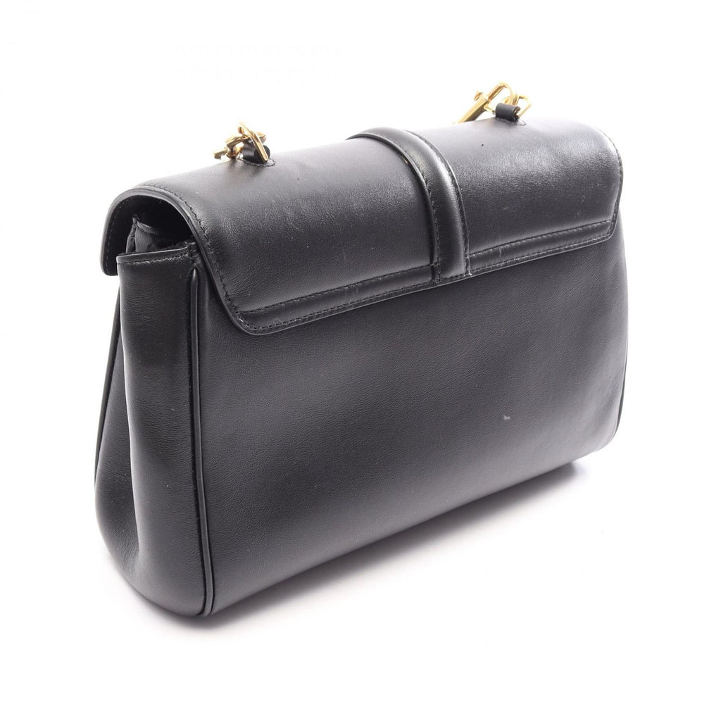 Celine Shoulder Bag Teen Soft 16 Black Leather Seeds — view 2